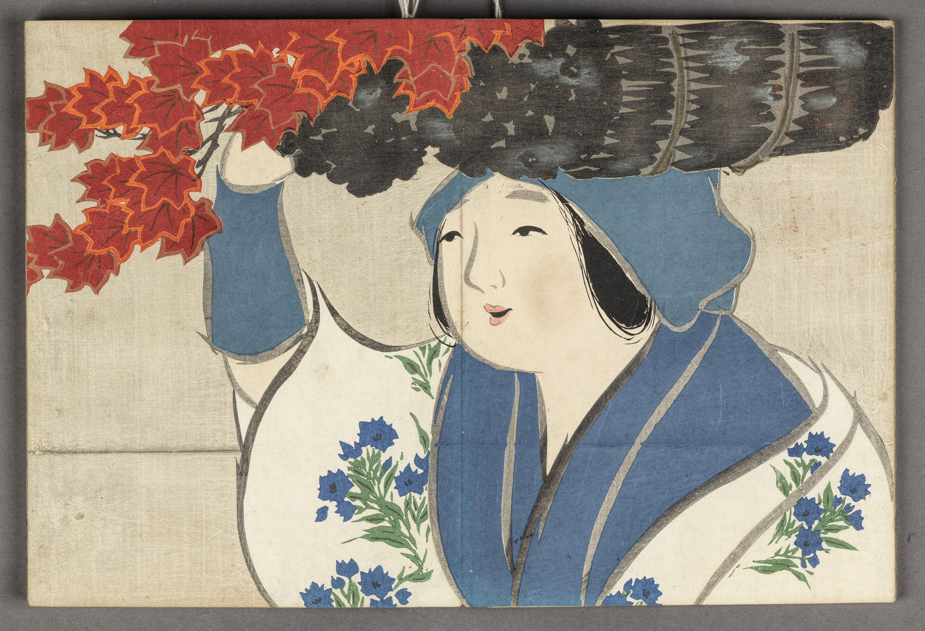 Meiji period “Flowers of a Hundred Worlds (Momoyogusa 百々世草), vol. 1” by Kamisaka Sekka (1866 - 1942), album of woodblock prints; ink and colour on paper, 1909-10, Japan, 2001.78.1. © ROM. This acquisition was made possible by a generous grant from the ROM Foundation.