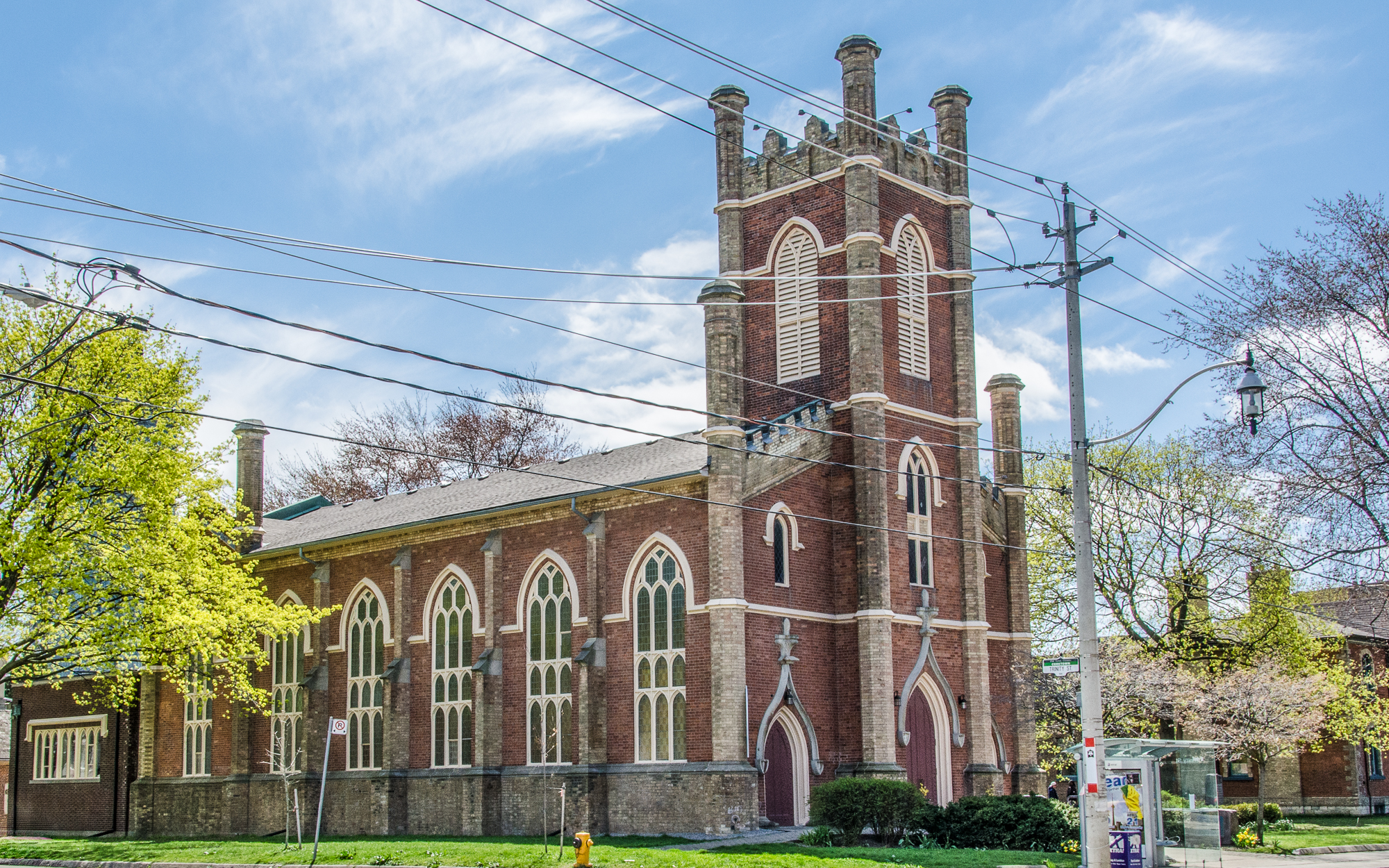Street view of Anglican church