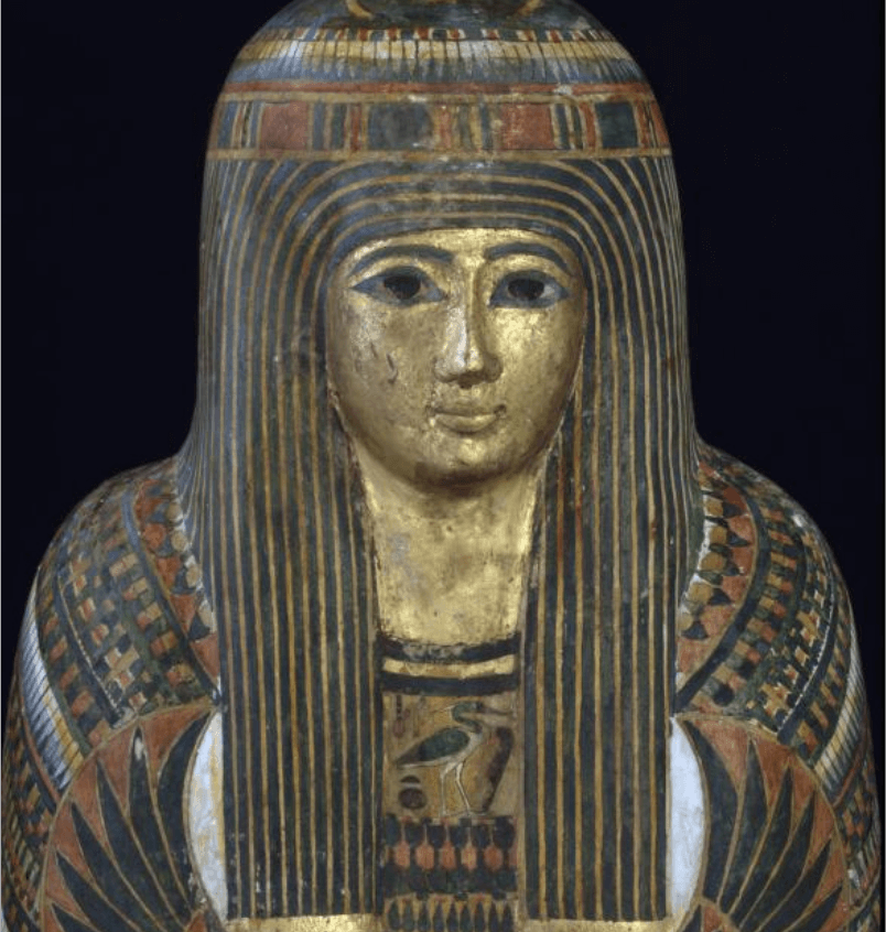 Cercueil et momie de la dame Djedmaatesankh, vers 945-715 avant notre ère, ROM 910.10.
