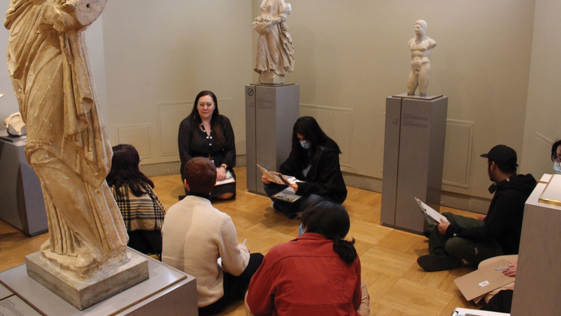 Workshop in gallery
