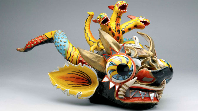 The ROM's 'Diablada' dance mask (Thumbnail), Shreyas and Mina Ajmera Gallery of Africa, The Americas, and Asia-Pacific