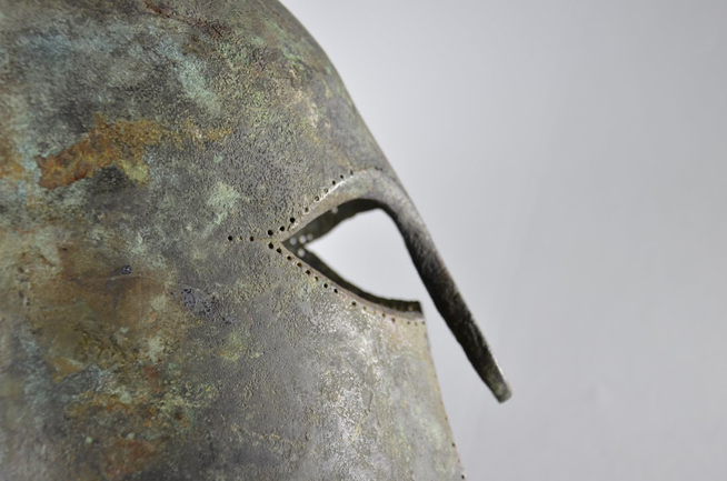 Detail of the Nugent Marathon helmet 