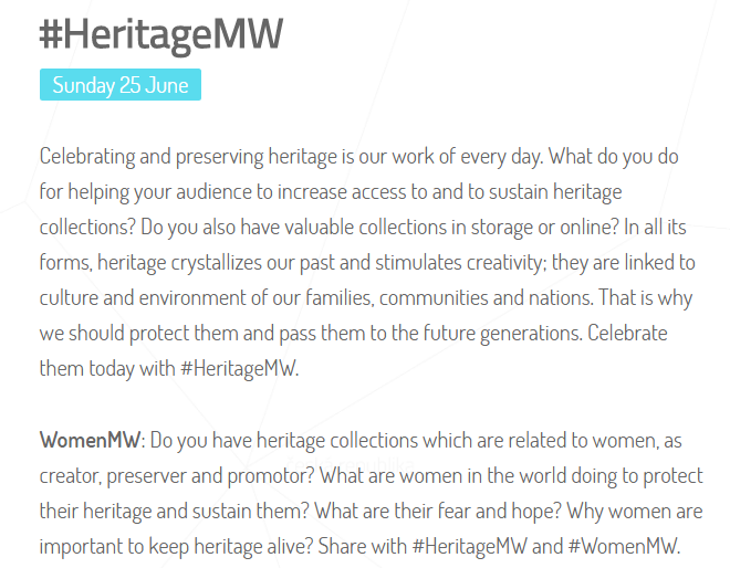 #HeritageMW 