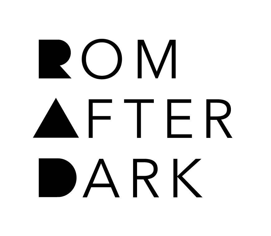The Royal Ontario Museum logo with stylized blue lettering.