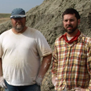 Photograph of Dr. Michael Ryan (left) and Dr. David Evans (right), co-authors of the paper describing Wendiceratops pinhornenis. Credit: Derek Larson