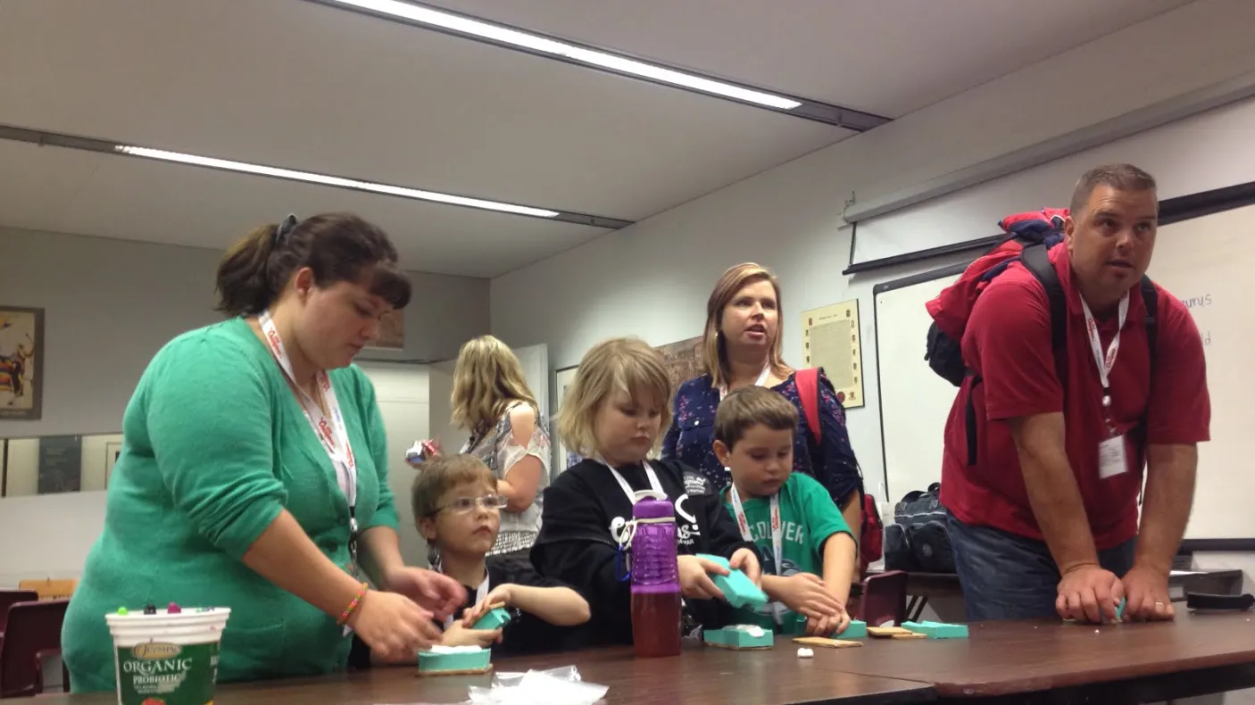 Making fossil molds
