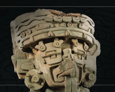 Detail of Zapotec urn.