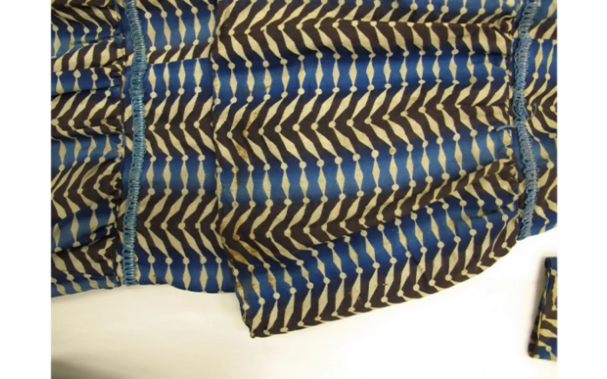 Woman's dress. Canada. 1830s-40s. Printed cotton. 2014.62.9 Gift of Katherine Cleaver from the Cleaver-Suddon Collection.