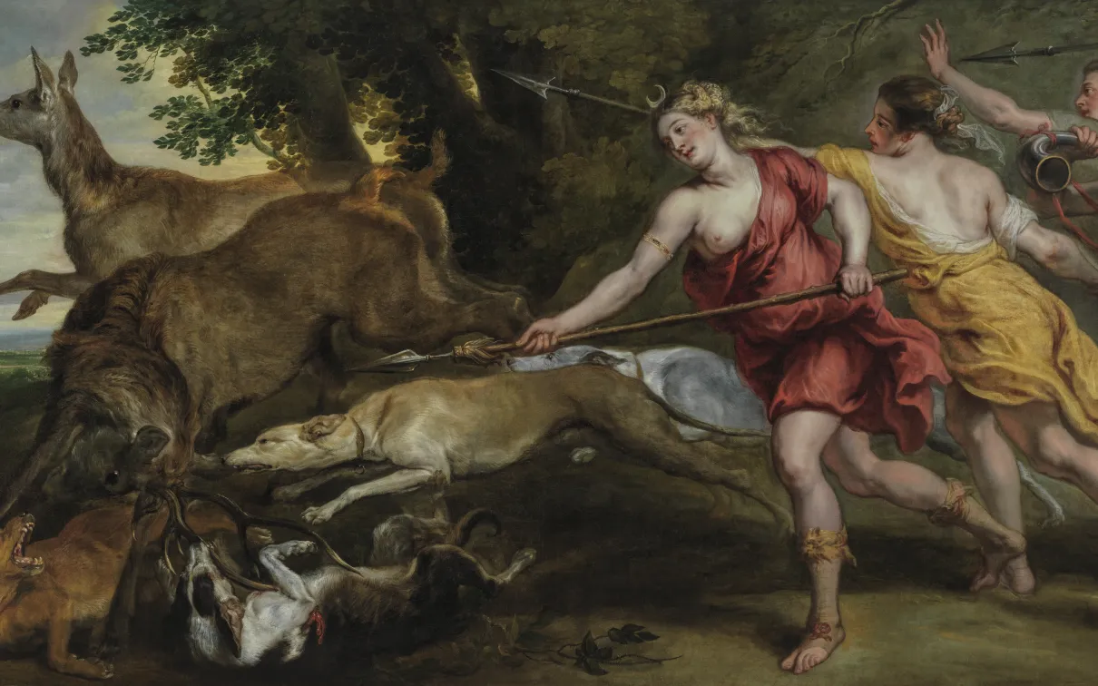 Peter Paul Rubens (1577-1640) et Studio, Diane chassant avec ses nymphes, vers 1636-37. Huile sur toile. Anvers, Fondation Phoebus.