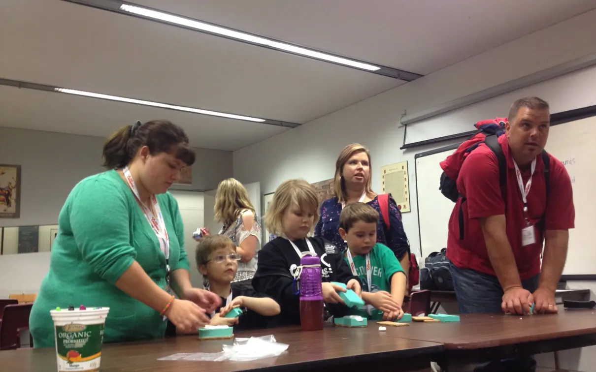 Making fossil molds
