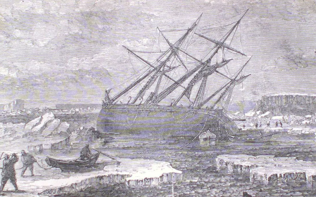 The ship 'Fox' foundered on a rock off Buchan Island

