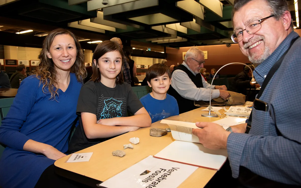 Visitors bring found objects to ROM for identification.

