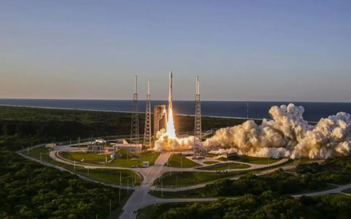 OSIRIS-REx launching from Cape Canaveral.
