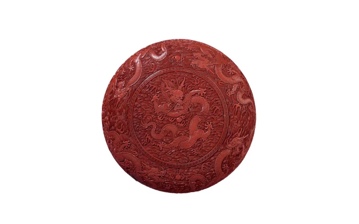 Red lacquer box