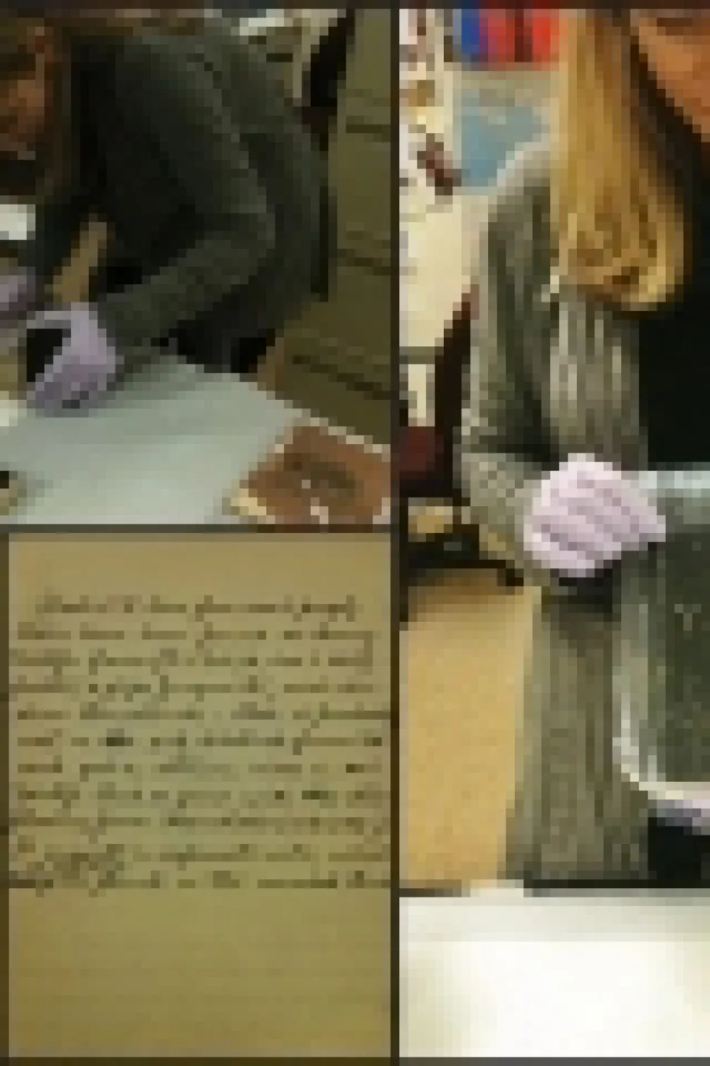 Handwritten letter with faded, cursive writing.