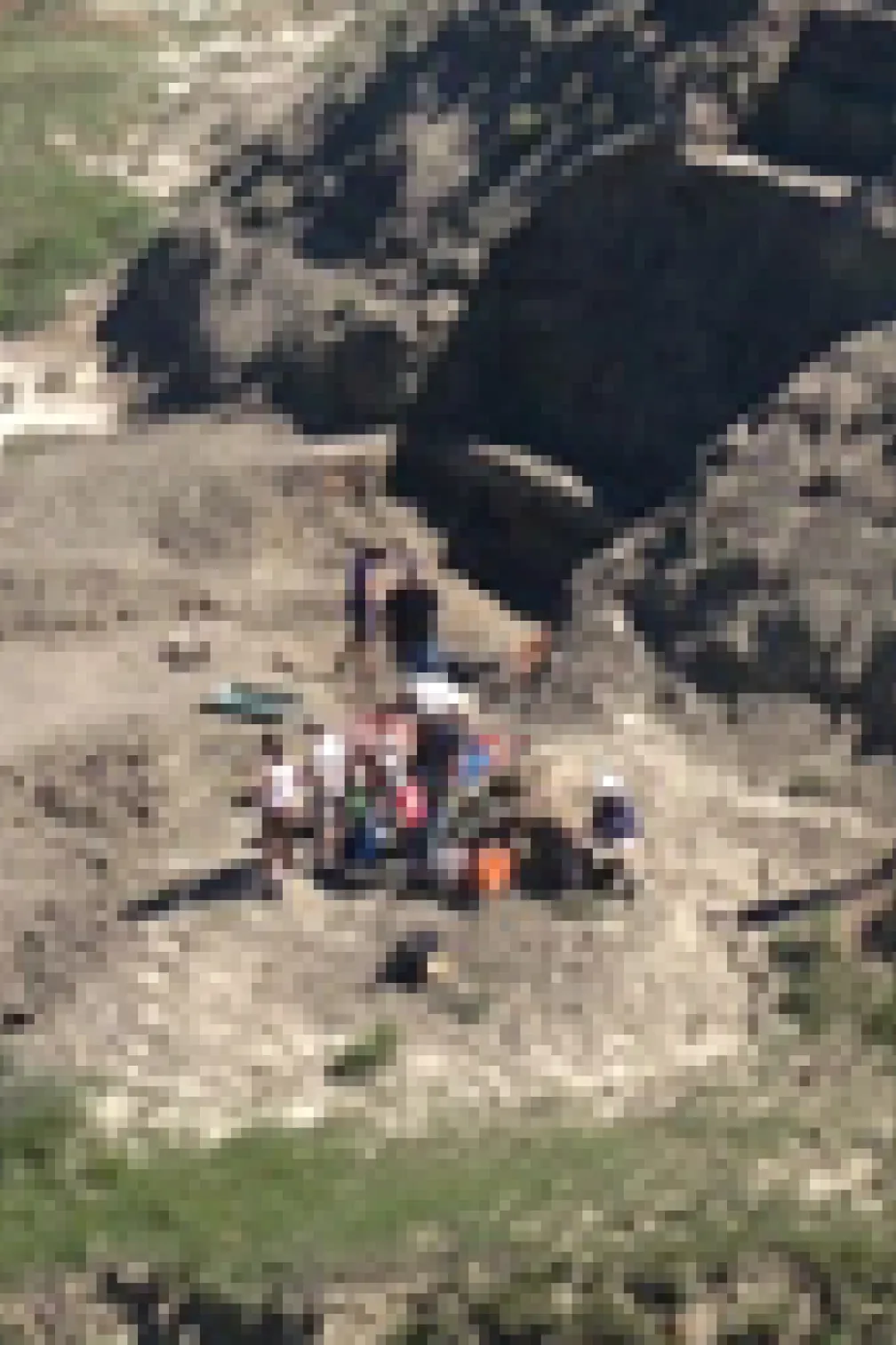 Wendiceratops bonebed quarry during excavations in the summer of 2014. Credit: David Evans