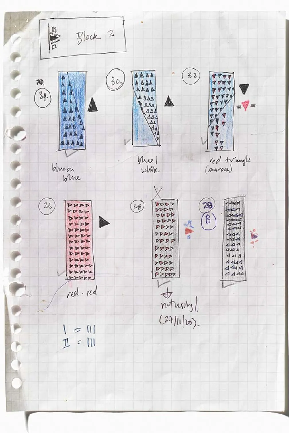 Une page du carnet de Swapnaa Tamhane