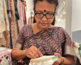 Bina Dey, South Asian Kantha Textile Artist